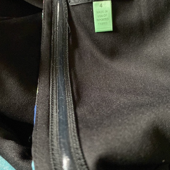 Maia bold colorful dress, cut out back, cap sleeves, side hidden zip size: 4 - Picture 10 of 12